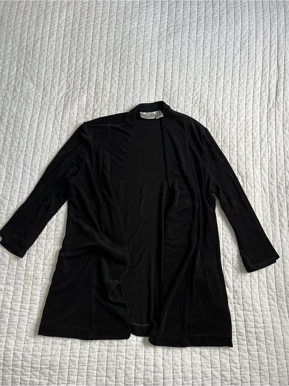 Chico's Black Open-Front Women's Cardigan